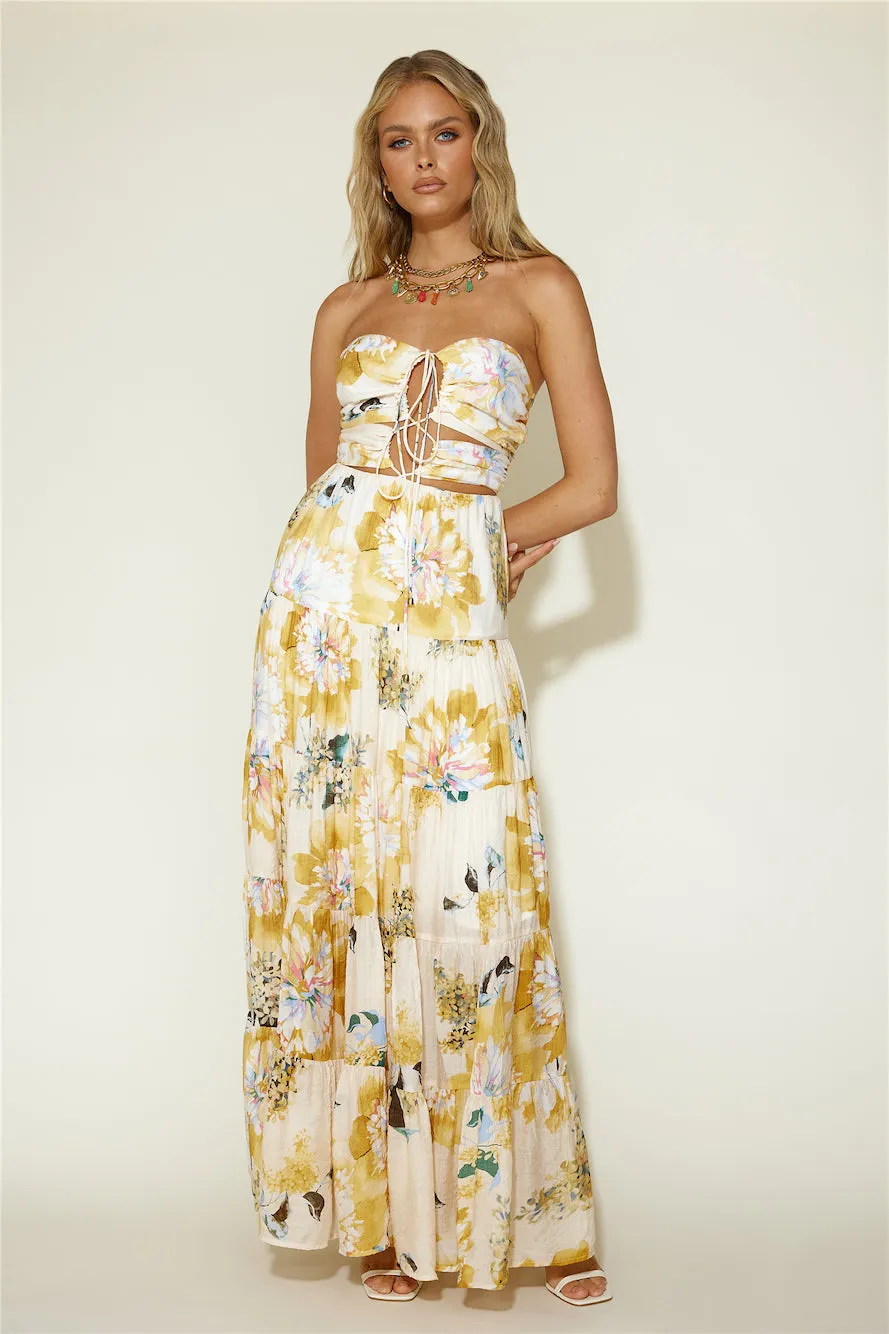 Poppyfields Maxi Dress Yellow sold by Fortunate One product image thumbnail 2