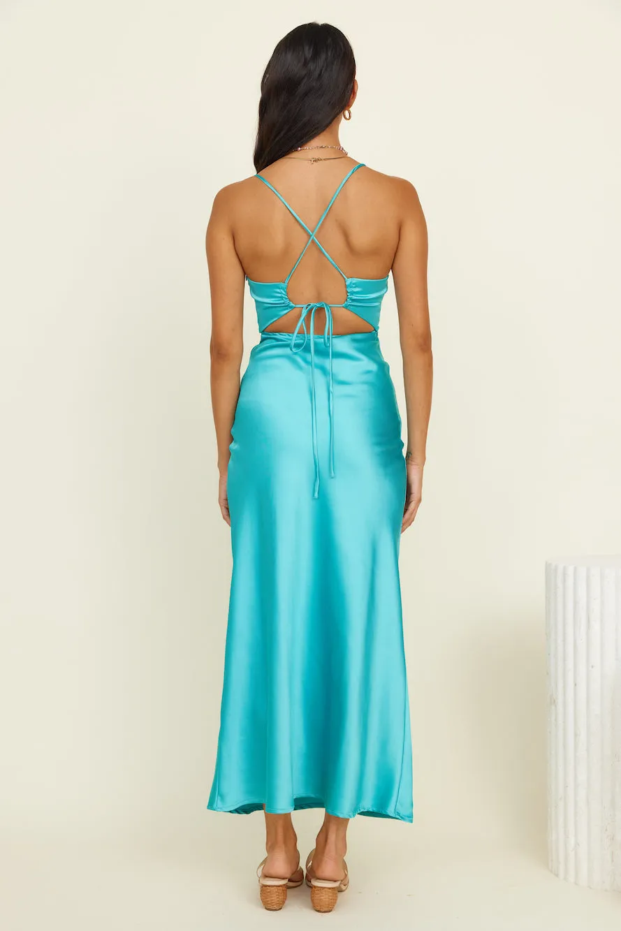 Moonlit Wanders Maxi Dress Aqua sold by Fortunate One product image thumbnail 5