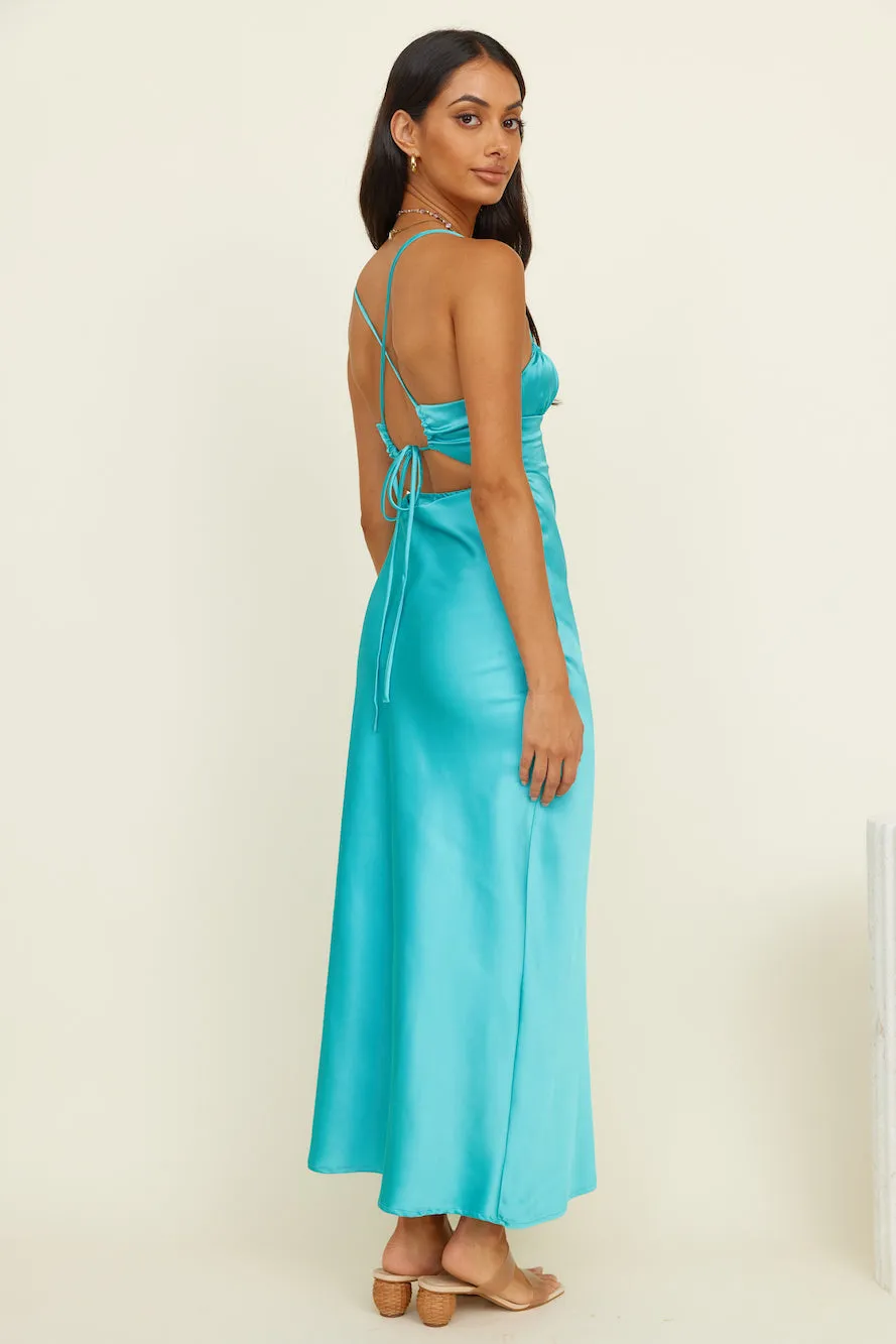 Moonlit Wanders Maxi Dress Aqua sold by Fortunate One product image thumbnail 4