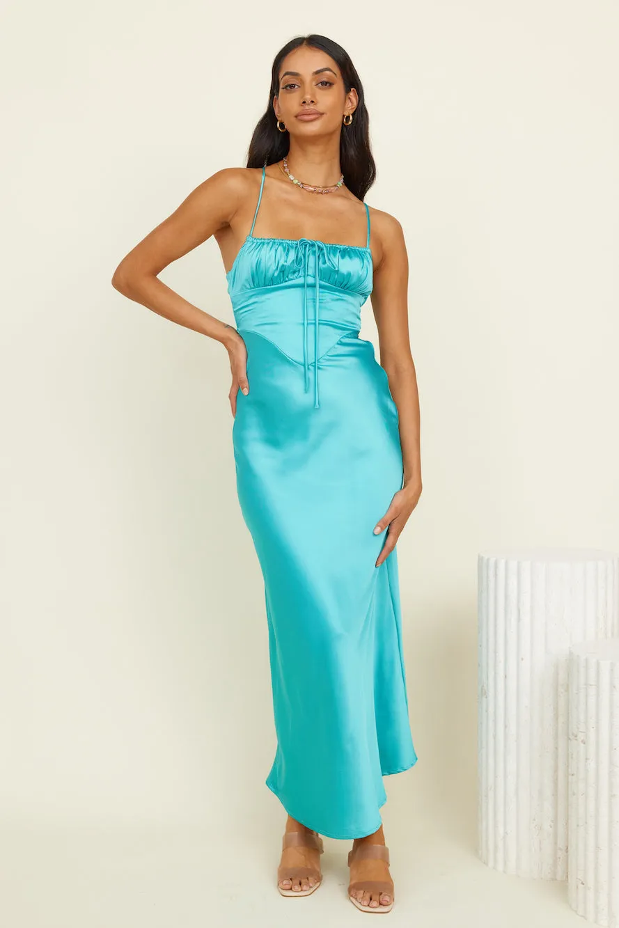Moonlit Wanders Maxi Dress Aqua sold by Fortunate One