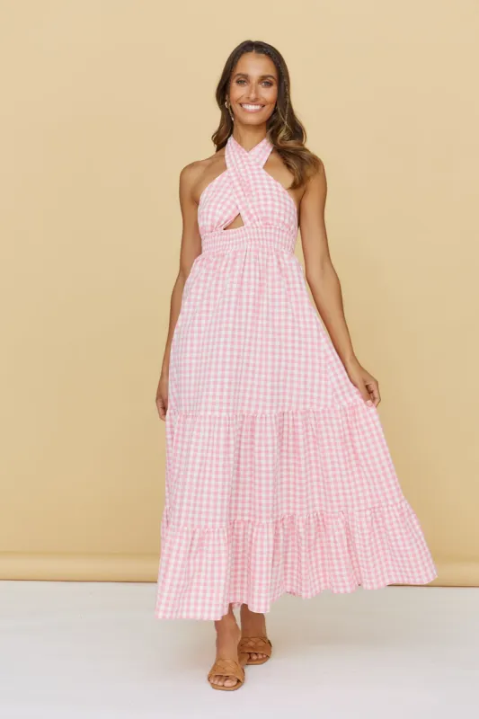 One Dream Maxi Dress Pink sold by Fortunate One
