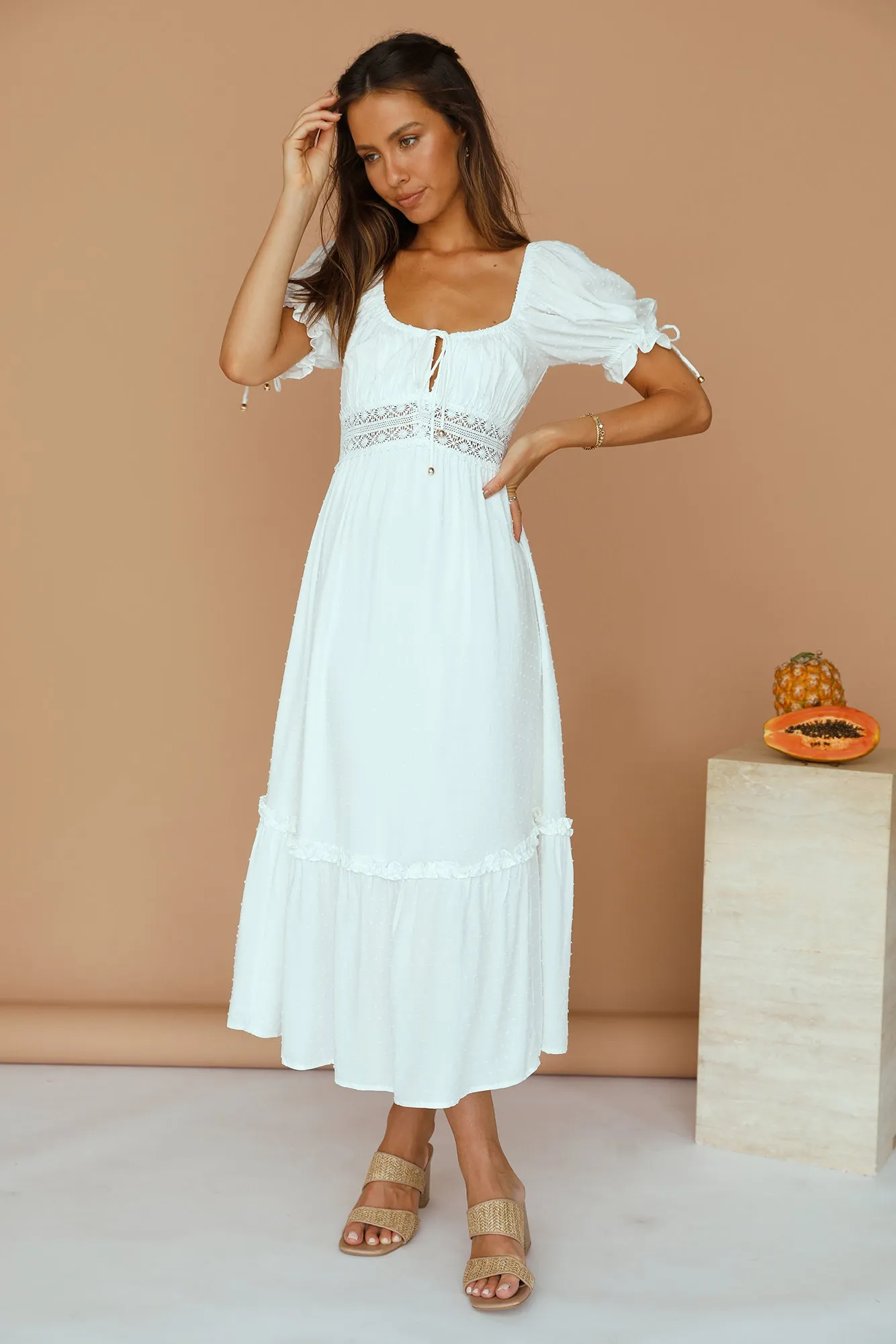 Love This Feeling Maxi Dress White sold by Fortunate One