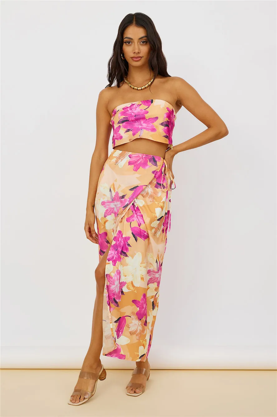Sun On My Shoulder Maxi Skirt Floral sold by Fortunate One product image thumbnail 3