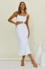 Heat Of The Day Maxi Dress White sold by Fortunate One