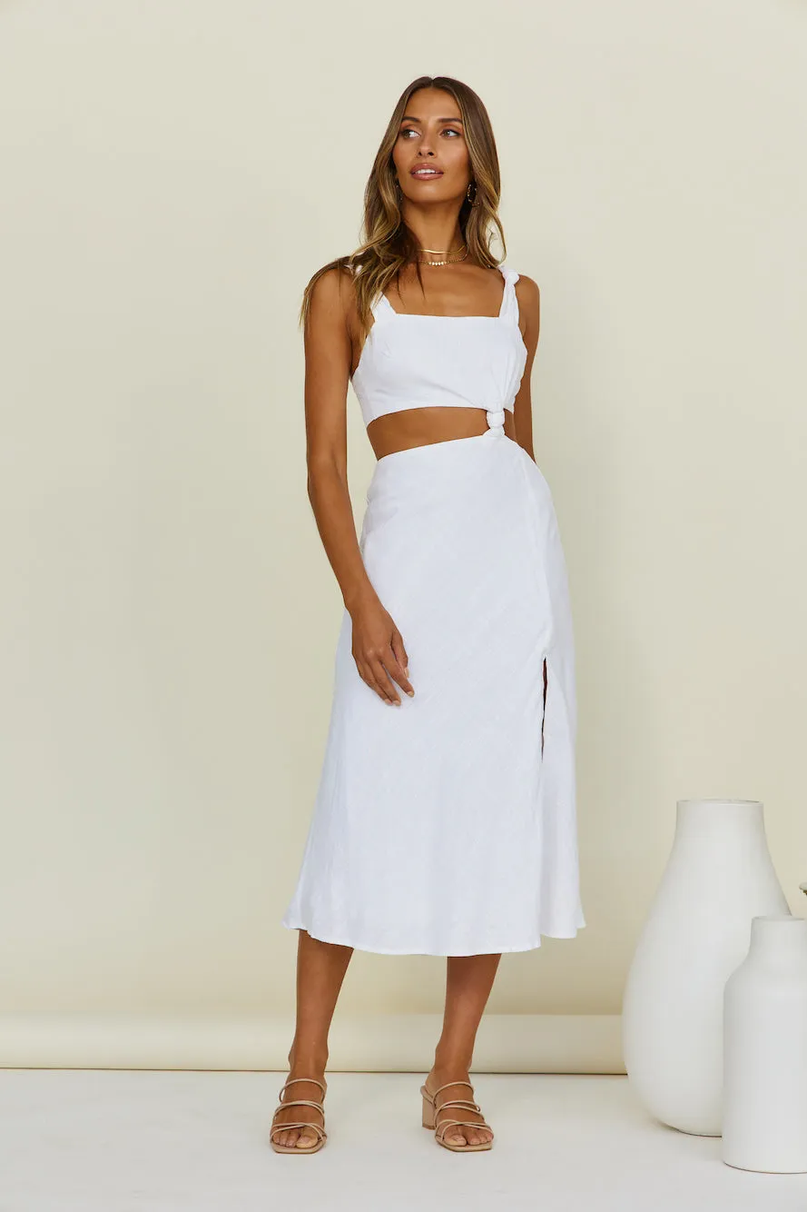 Heat Of The Day Maxi Dress White sold by Fortunate One product image thumbnail 5