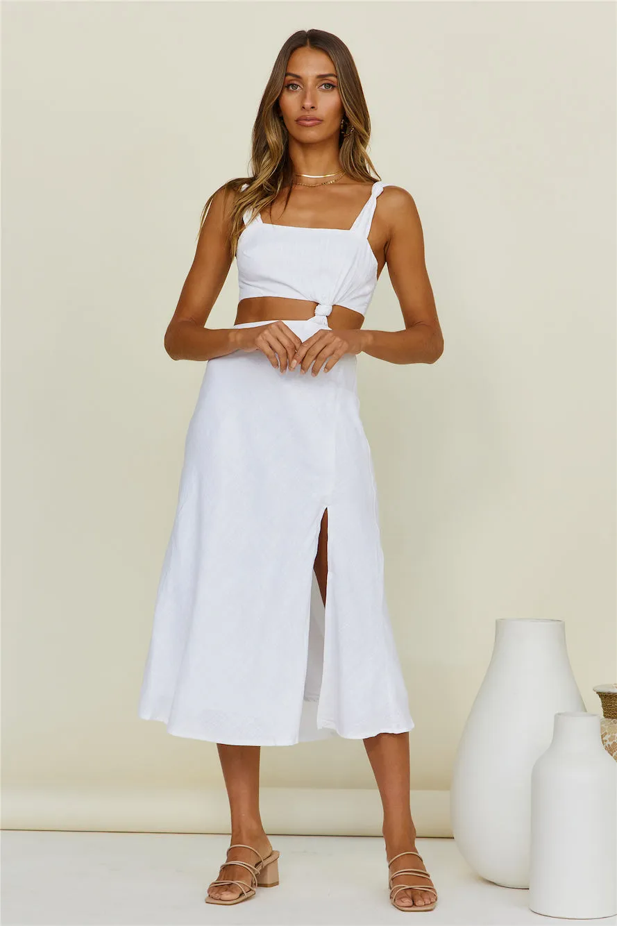 Heat Of The Day Maxi Dress White sold by Fortunate One product image thumbnail 2