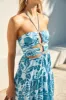 FORTUNATE ONE Aquamarine Maxi Dress Blue sold by Fortunate One