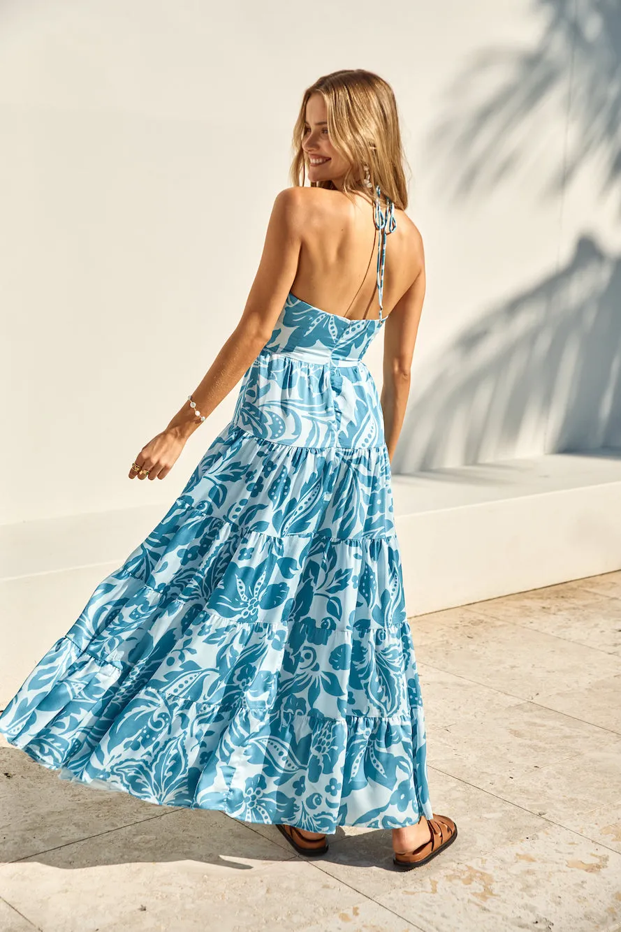 FORTUNATE ONE Aquamarine Maxi Dress Blue sold by Fortunate One product image thumbnail 2