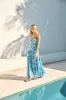 FORTUNATE ONE Aquamarine Maxi Dress Blue sold by Fortunate One