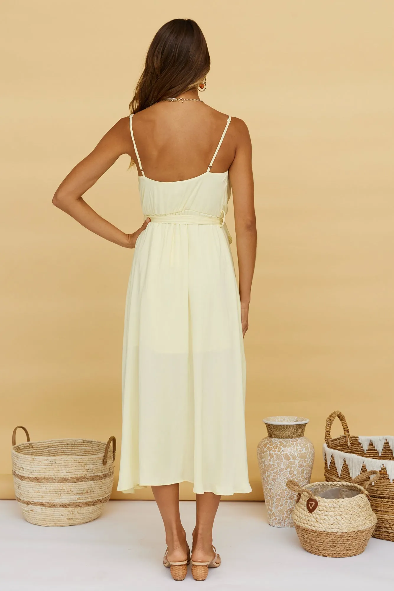 Dawn And Dusk Midi Dress Yellow sold by Fortunate One product image thumbnail 5