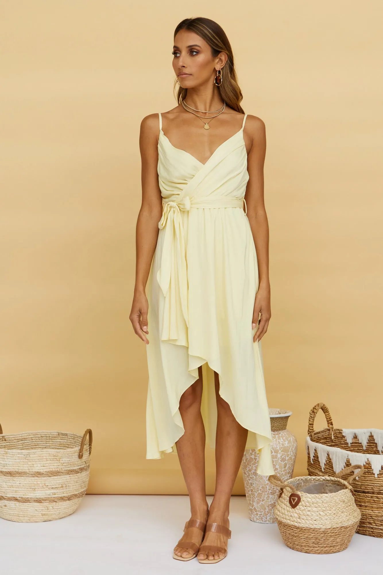 Dawn And Dusk Midi Dress Yellow sold by Fortunate One product image thumbnail 2