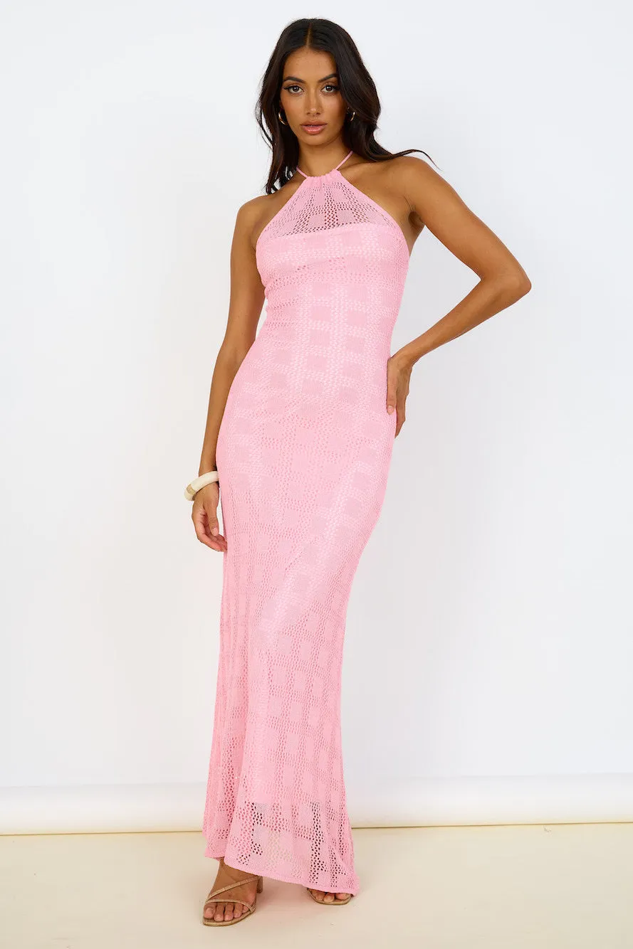 Kombucha Maxi Dress Pink sold by Fortunate One