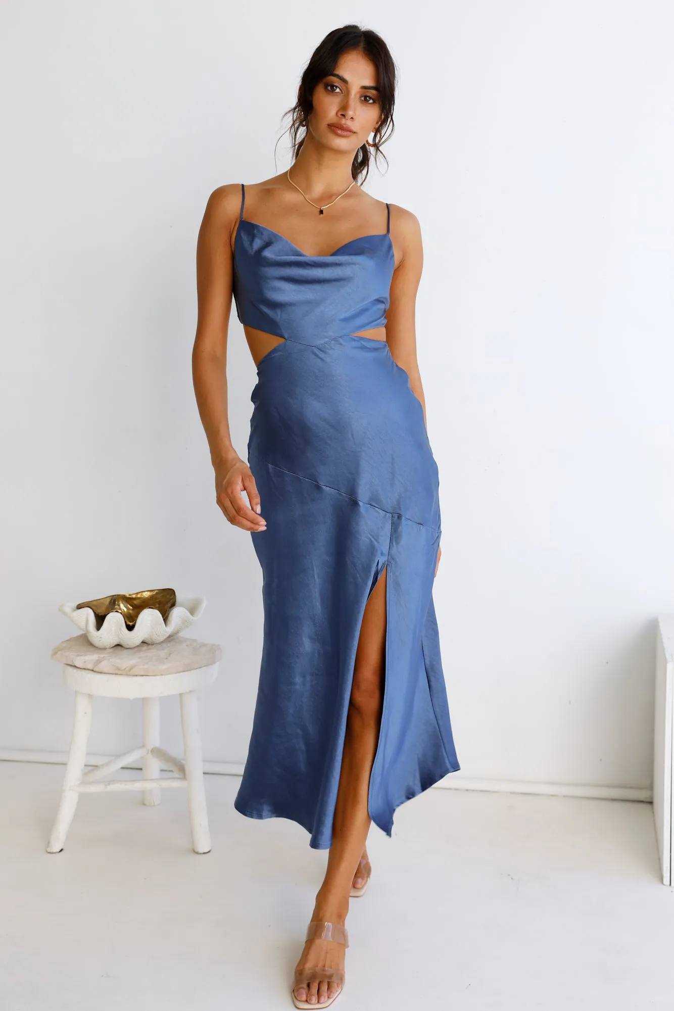 Touch The Sky Maxi Dress Blue sold by Fortunate One product image thumbnail 2