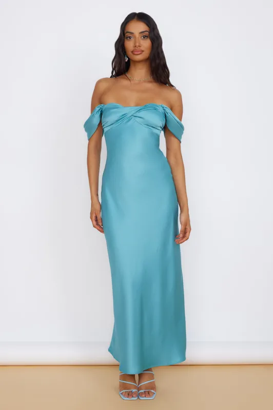 Sunny Reflections Maxi Dress Turquoise sold by Fortunate One