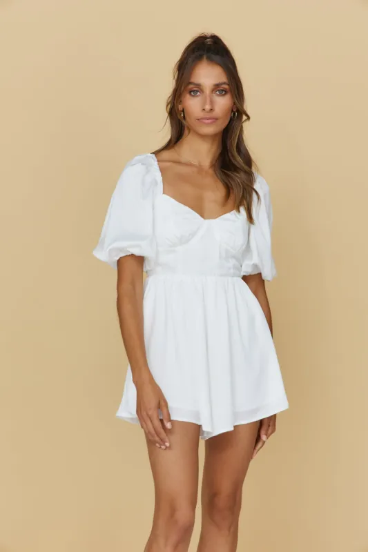 Wishes And Dreams Romper White sold by Fortunate One