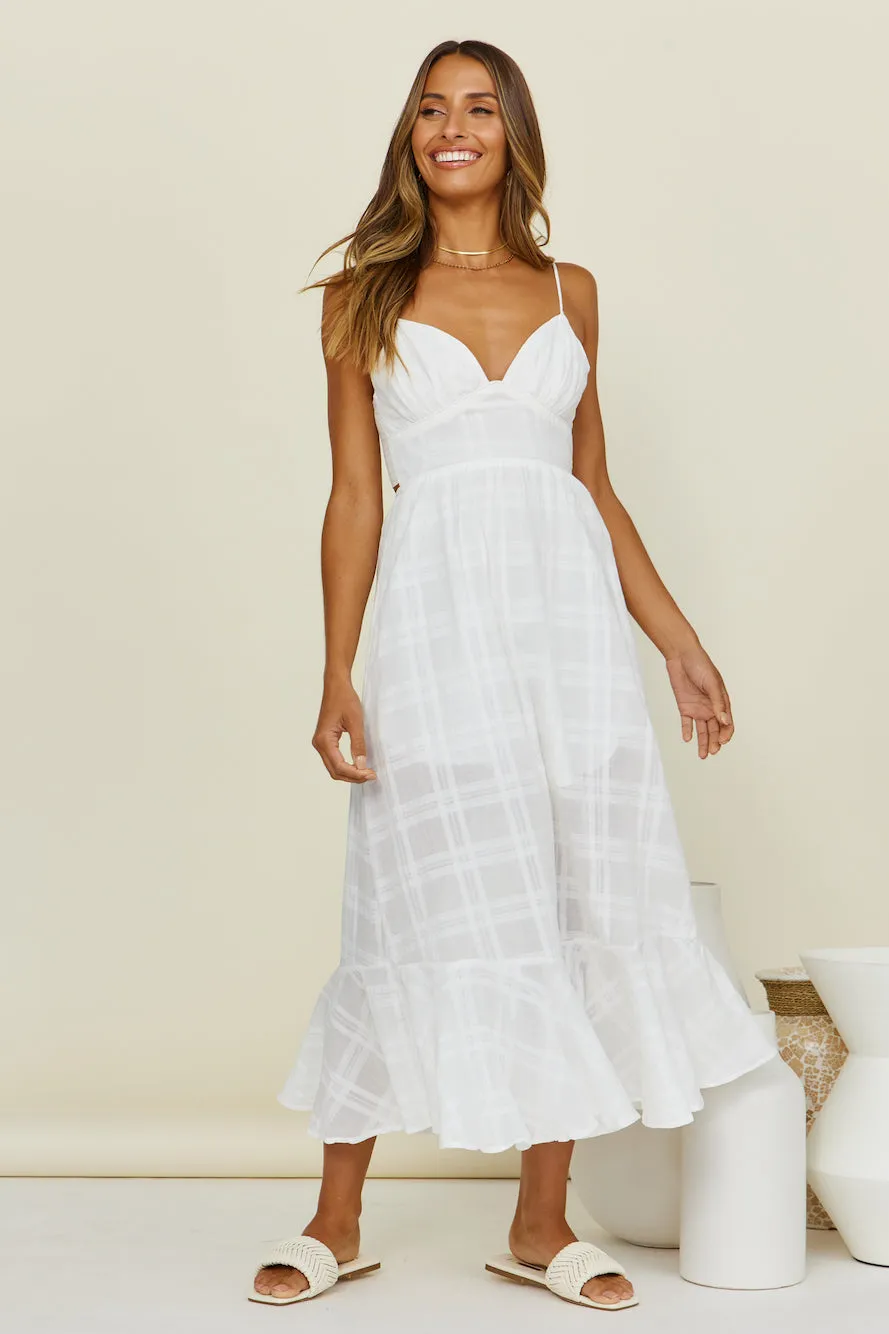 Mina Maxi Dress White sold by Fortunate One product image thumbnail 3