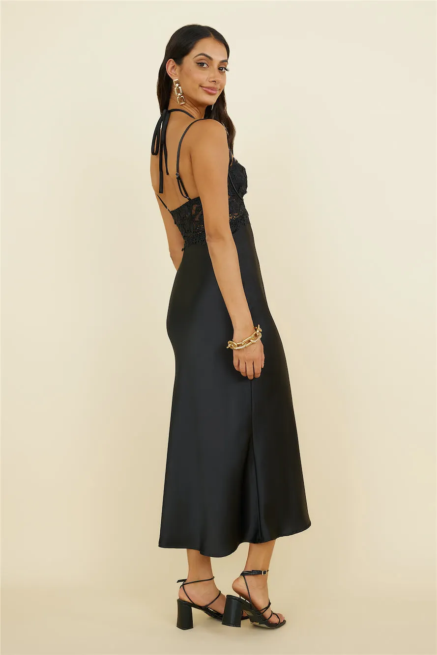 Sunday Brunch Maxi Dress Black sold by Fortunate One product image thumbnail 4