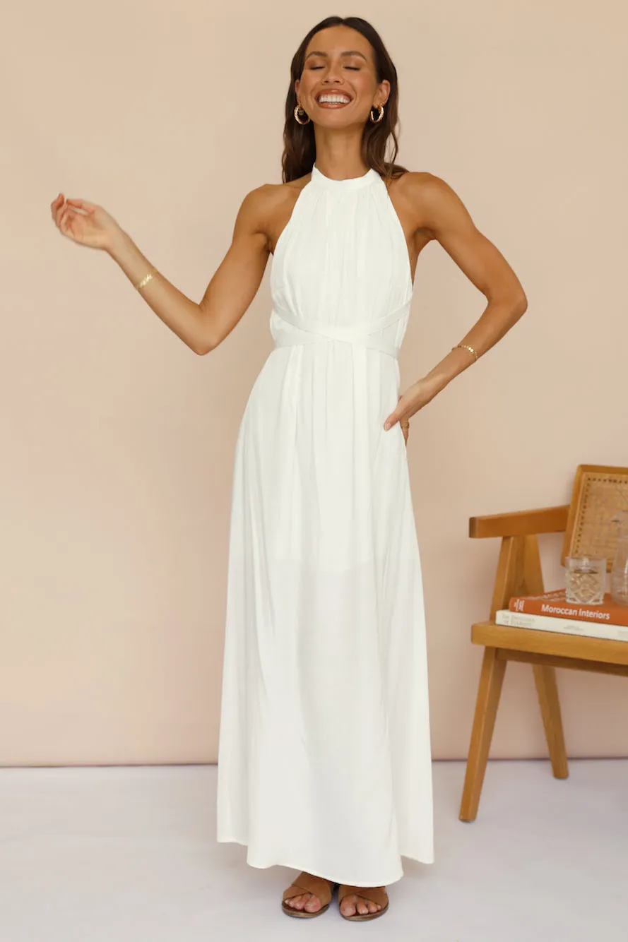 Mari And Gold Maxi Dress White sold by Fortunate One product image thumbnail 3