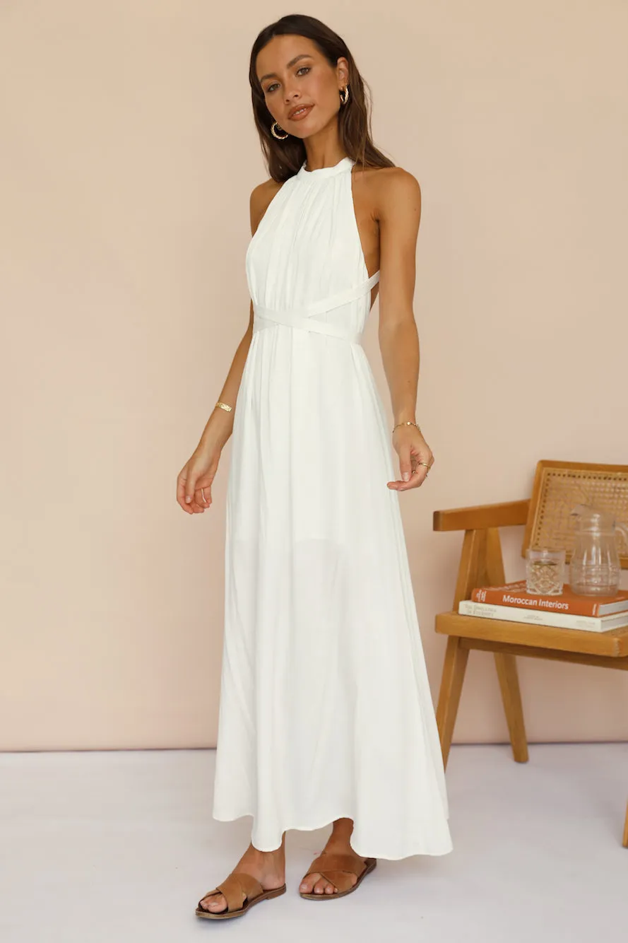 Mari And Gold Maxi Dress White sold by Fortunate One product image thumbnail 4