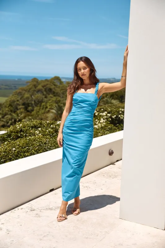 Clear Vision Maxi Dress Blue sold by Fortunate One