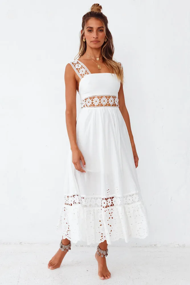 Eugenia Maxi Dress White sold by Fortunate One product image thumbnail 4