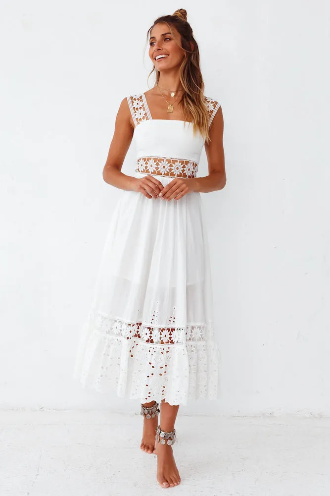 Eugenia Maxi Dress White sold by Fortunate One product image thumbnail 2
