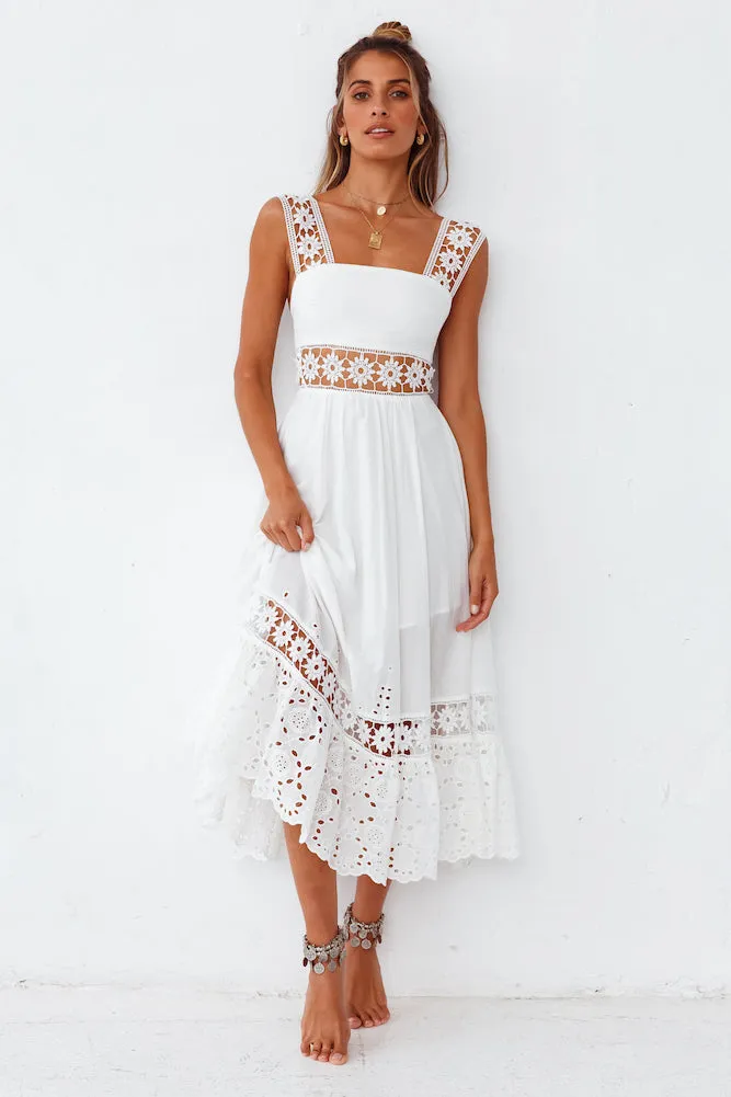Eugenia Maxi Dress White sold by Fortunate One product image thumbnail 5