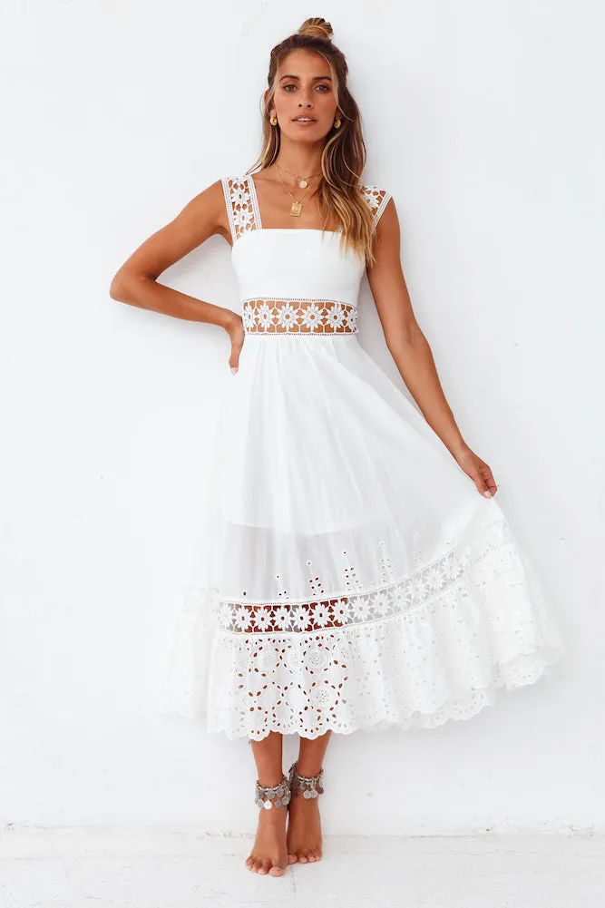 Eugenia Maxi Dress White sold by Fortunate One product image thumbnail 3