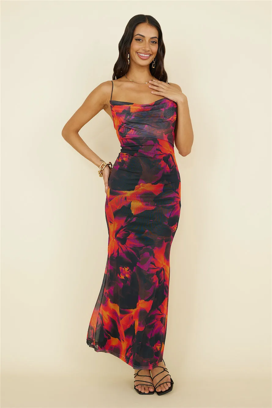 RUNAWAY THE LABEL Kapri Slip Dress Flame sold by Fortunate One product image thumbnail 4