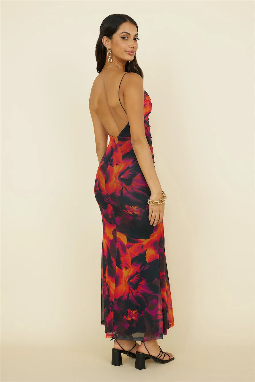 RUNAWAY THE LABEL Kapri Slip Dress Flame sold by Fortunate One product image thumbnail 5