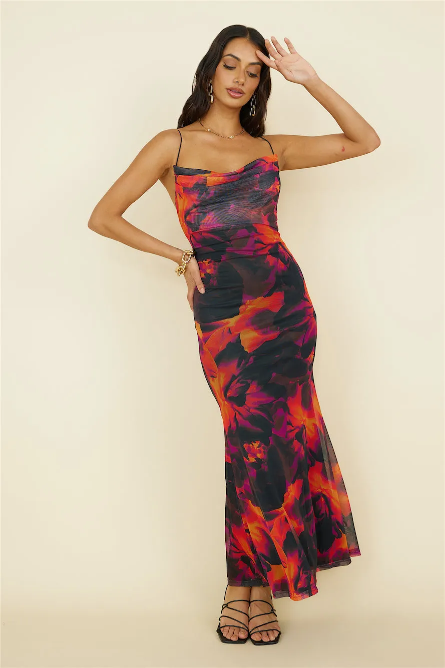 RUNAWAY THE LABEL Kapri Slip Dress Flame sold by Fortunate One product image thumbnail 2