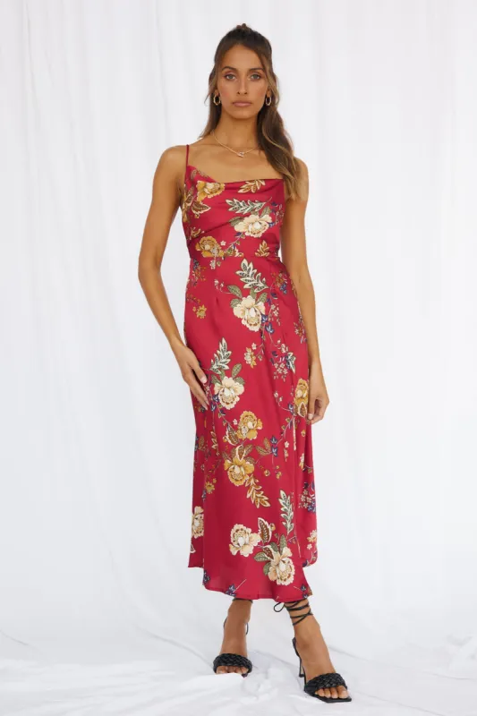 Round The World Maxi Dress Wine sold by Fortunate One