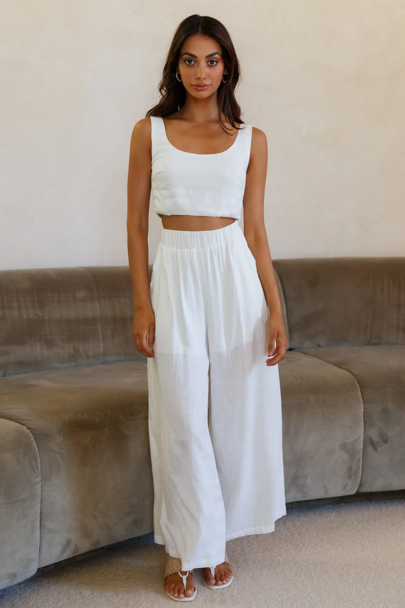 Sweet Horizon Crop Top White sold by Fortunate One product image thumbnail 2