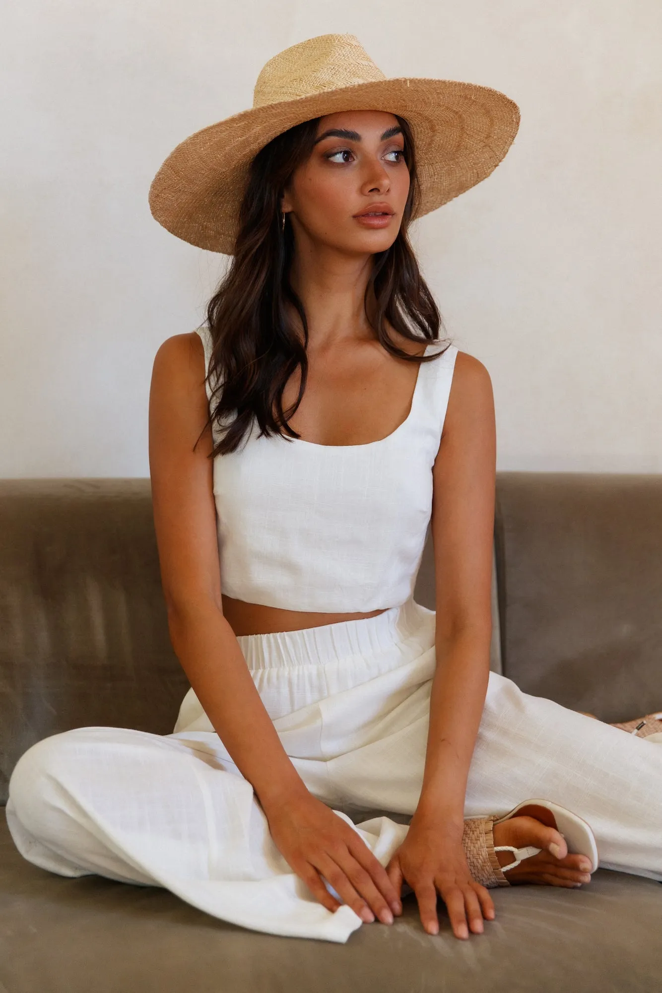 Sweet Horizon Crop Top White sold by Fortunate One product image thumbnail 3