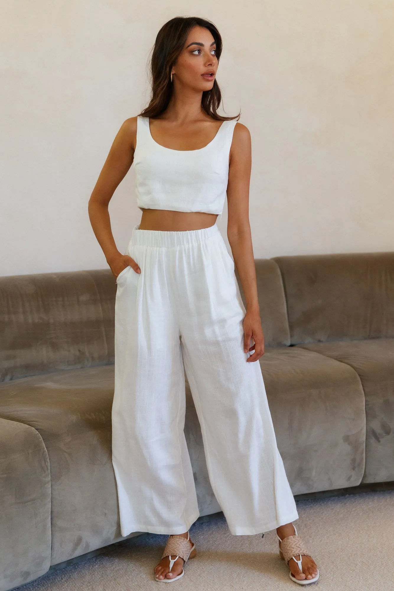 Sweet Horizon Crop Top White sold by Fortunate One product image thumbnail 4