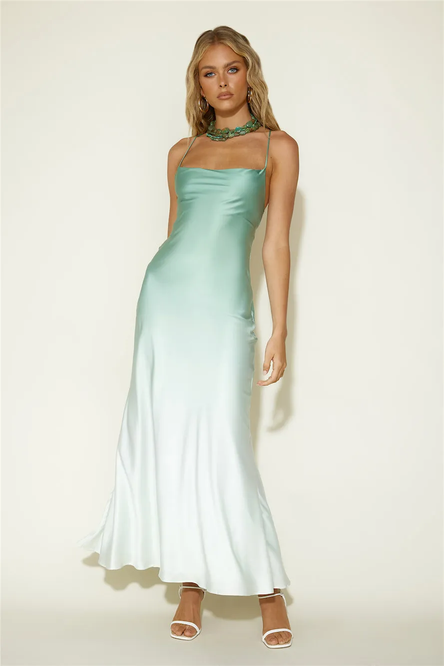 Retrograde Maxi Dress Green sold by Fortunate One