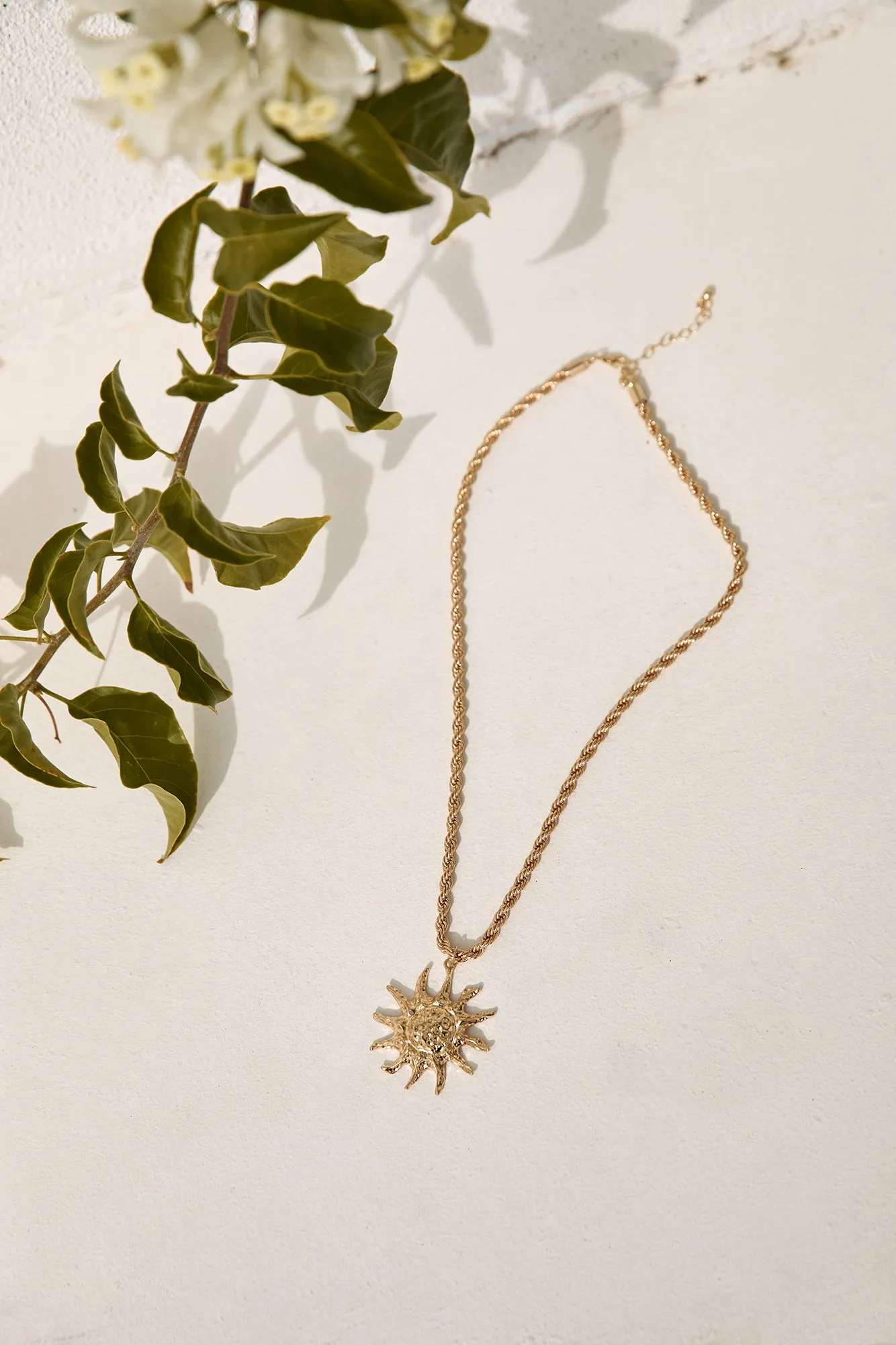 Glistening Sun Necklace Gold sold by Fortunate One product image thumbnail 4
