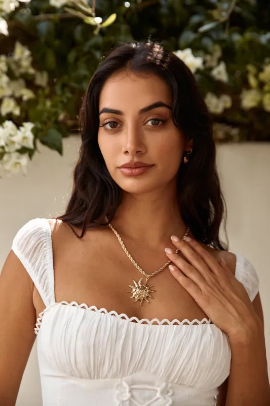 Glistening Sun Necklace Gold sold by Fortunate One