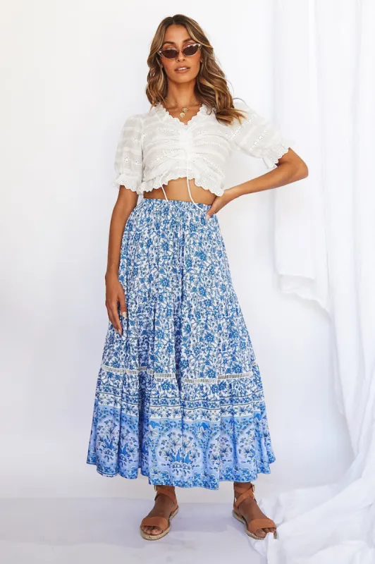 Elsa Crop Top White sold by Fortunate One
