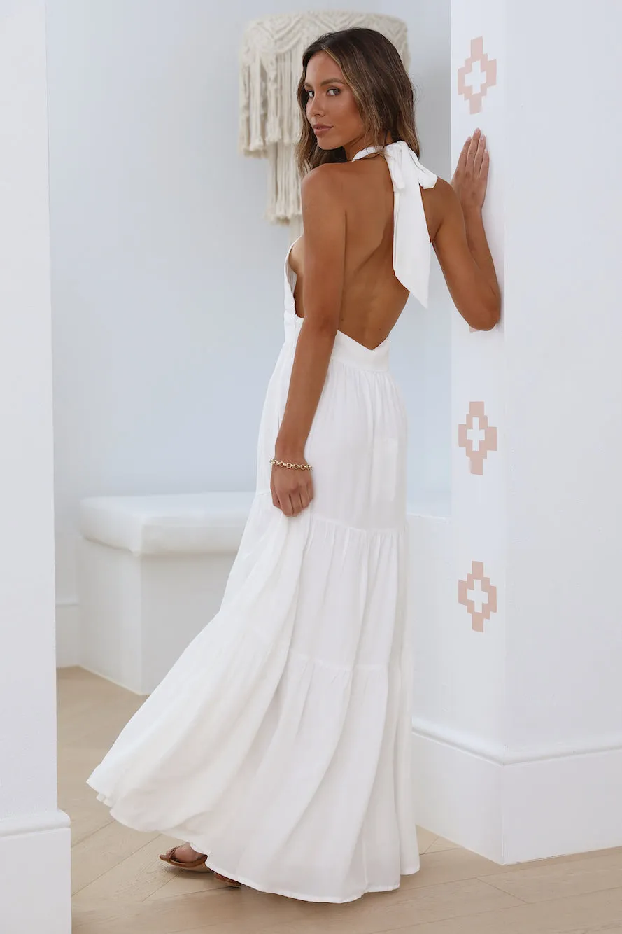 Sun Glare Maxi Dress White sold by Fortunate One product image thumbnail 5