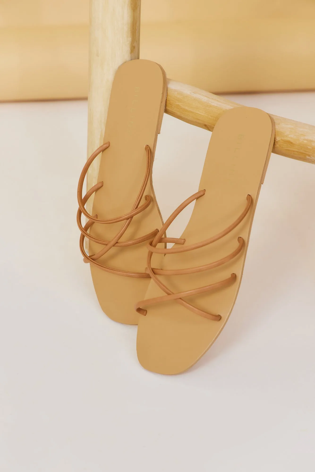 BILLINI Winola Slides Sugar Brown sold by Fortunate One product image thumbnail 3