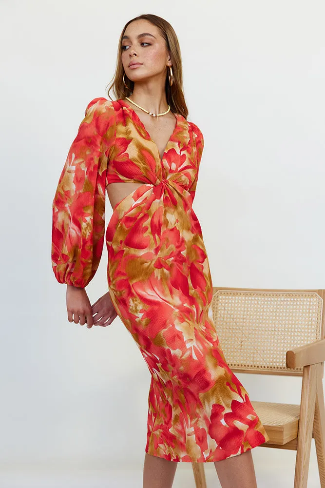 Wish On A Star Midi Dress Red sold by Fortunate One product image thumbnail 3