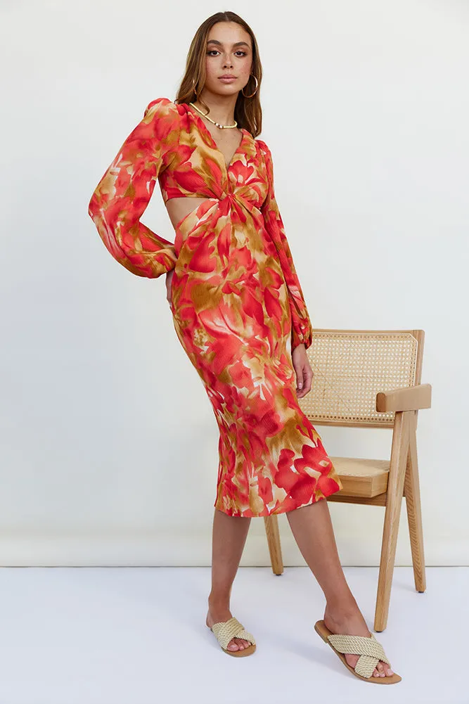 Wish On A Star Midi Dress Red sold by Fortunate One product image thumbnail 5