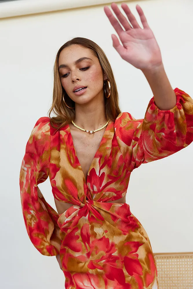 Wish On A Star Midi Dress Red sold by Fortunate One product image thumbnail 2