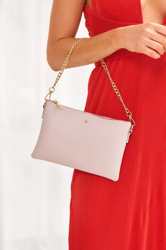 PETA + JAIN Quincy Bag Nude Pebble sold by Fortunate One