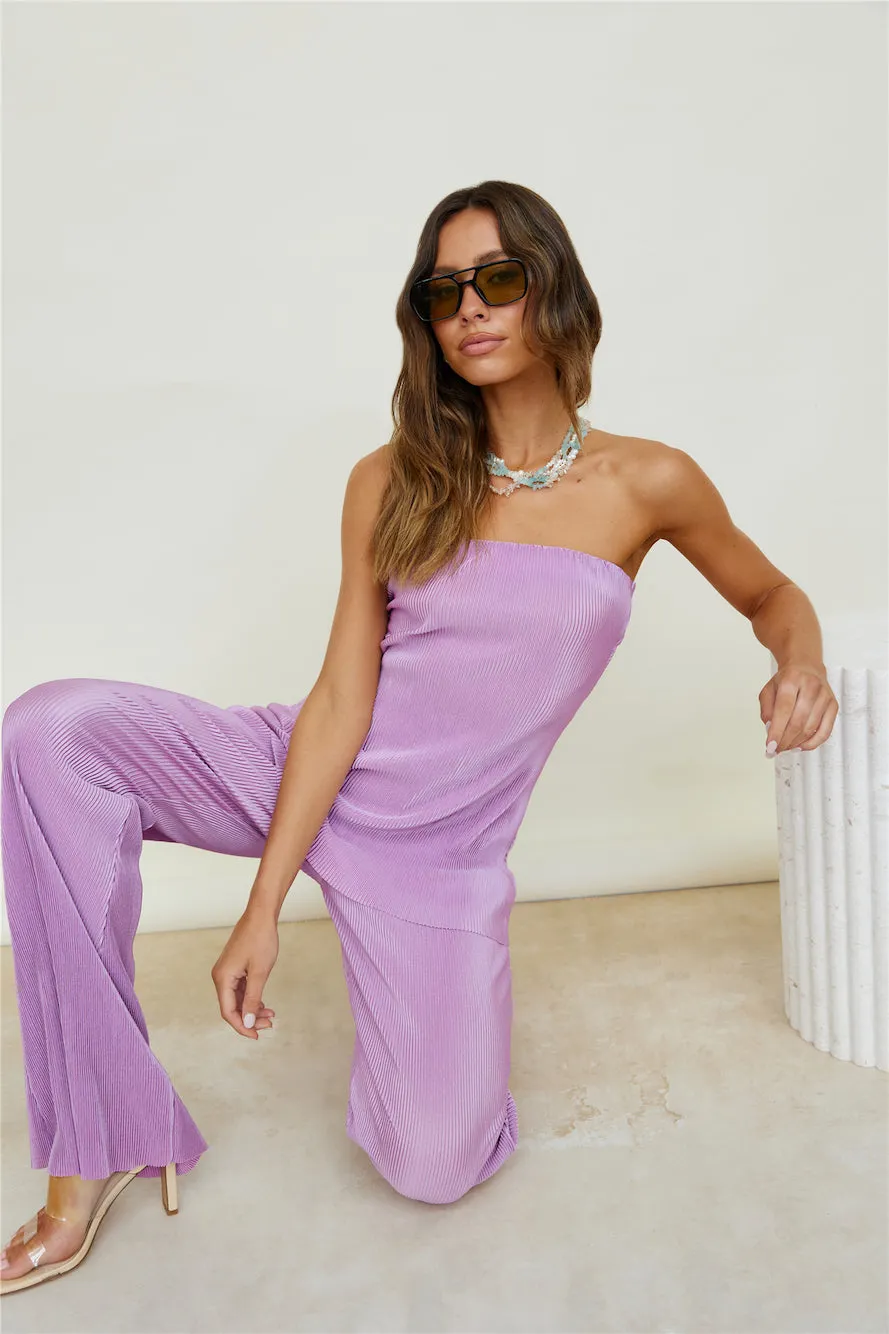 Clear Reason Pants Purple sold by Fortunate One product image thumbnail 2