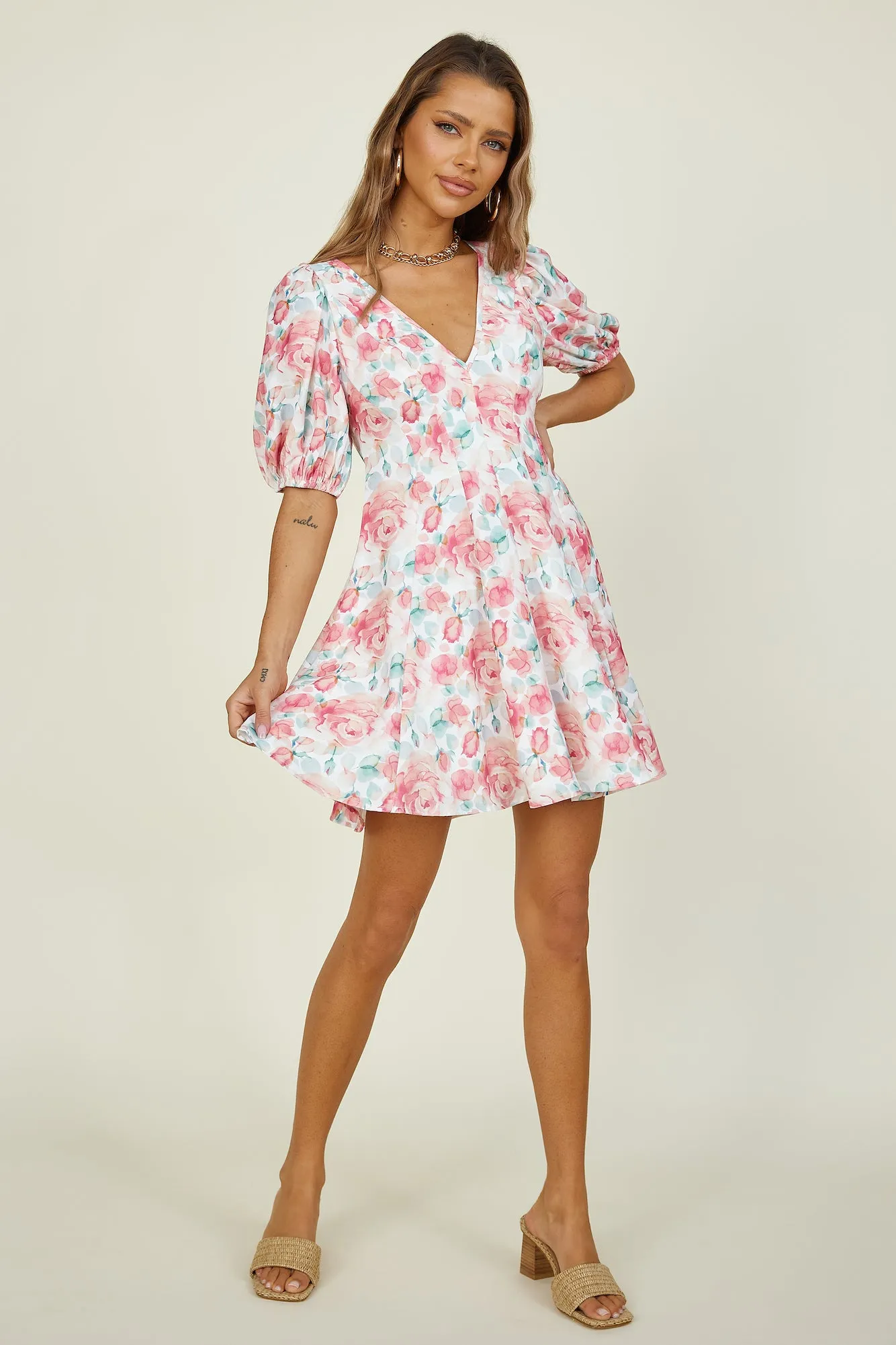 Over The Horizon Dress Pink sold by Fortunate One product image thumbnail 2