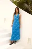 Beach Lounging Maxi Dress Blue sold by Fortunate One