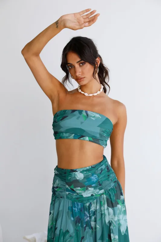 Gift Of Nature Crop Top Green sold by Fortunate One