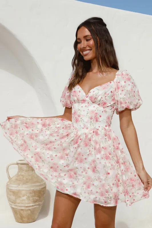 Rose Tinted Glasses Mini Dress Pink sold by Fortunate One